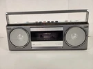 Vtg Sears Roebuck & Co SR-3000 Series Silver Mini Stereo Cassette Boombox Read. Fixed Price $59.95.