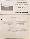 Realistic/radio Shack Model 14-860 SCT-2 Cassette Tape Deck Service Manual. Fixed Price $25.00.
