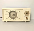Vtg 50S Westinghouse Clock Am Radio Ivory H816L5 Working Buzzes Mcm. Fixed Price $55.00.