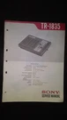 Sony TR-1835 Service Manual Original Factory Repair Book Vintage Radio. Fixed Price $20.00.