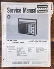 Panasonic RF-594C Radio Service Manual *original*. Fixed Price $14.97.