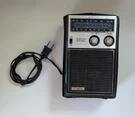 Vintage - 8" Stewart Am/fm Radio Tan Case, Plug In/battery Powered, Tested Works. Fixed Price $6.95.