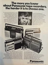 1974 Panasonic Tape Recorder RQ-446S RQ-448S Am Fm Vintage Print Ad. Fixed Price $10.34.