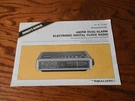 Realistic 12-1556 Am Fm Clock Radio Owners Manual. Fixed Price $10.80.