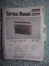 Panasonic RF-975 Service Manual Original Repair Book Stereo Boombox Radio 8 Page. Fixed Price $25.00.