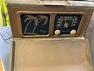 Vintage Admiral 6P32-6E1N Portable Radio Palm Trees Used Rough Case Tested. Fixed Price $52.34.