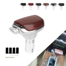 New Jdm Leather Metal Automatic Car Gear Stick Knob Shifter Push Button. Fixed Price $18.50.