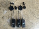 Samcom FPCN30A Long Range Uhf Two-way Handheld Radio Lot Of + 2 Chargers. Fixed Price $125.00.