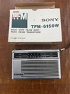 Vintage Sony TFM-6150W 2 Band Am/fm Transceiver Portable Wrist Radio With Box. Fixed Price $35.00.