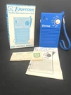 Vintage Emerson P3300 Am Pocket Radio Blue W/ Box Manual & Receipt Tested. Fixed Price $34.99.