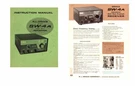 Drake SW-4A Shortwave Radio Operating Manual + Color Brochure. Fixed Price $14.95.