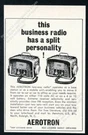 1962 Aerotron 2-WAY Radio Police Fire Illustrated Vintage Trade Print. Fixed Price $37.00.