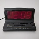 Gpx Radio Alarm Clock Model: D518-JUMBO Red Led Dimmer-black-tested/works. Fixed Price $16.00.