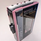 Vtg Sanyo GR59 Pink Portable Cassette Player Am/fm Stereo Radio Walkman Style. Fixed Price $79.99.