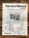 Panasonic RX-5110 Radio / Boombox Service Manual *original* #2. Fixed Price $29.97.
