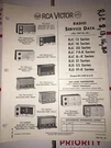 Rca Victor Radio Service Data File 1967 #26 Rjc 13 16 30 74K 8K Rjs 51 55 91K. Fixed Price $18.00.