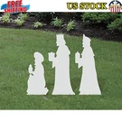 All-weather Nativity Add-on Set Waterproof Durable Kings Yard Display 31IN. Fixed Price $107.83.
