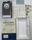 Vintage 1963 Philco Transistor Portable Am Radio T-90 Powerhouse Japan Read. Fixed Price $48.00.