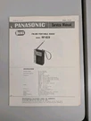 Panasonic RF-619 Fm/am Portable Radio Service Manual D-5834. Fixed Price $54.95.