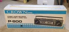 Vtg Crown Japan Stereo Radio Recorder Magnetophone P-600 Boombox. Fixed Price $304.46.