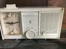 Vintage Motorola Am Tabletop Radio Alarm Clock Off White Working AC41AH 43321. Fixed Price $25.00.