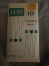 Jade J-101 Transistor Radio With Box. Brand New Original Packaging.. Fixed Price $200.00.
