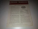 Vintage Philco 1949 Radio Model 50-520 Service Foldout Booklet 8 Pages. Fixed Price $13.00.