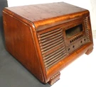 #3 Vintage Philco 41-256 Tabletop Radio Part: Wood Shell W/ Claw Feet. Fixed Price $55.00.