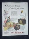 Magazine Ad* - 1948 Rca Victor Radios Models: 8X521, 8X542, 8X681. Fixed Price $8.00.