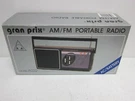 Vintage 1987 Gran Prix Am Fm Portable Radio Ac/battery Dual Power A222 New!. Fixed Price $80.00.