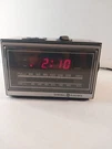Vtg General Electric Compact Alarm Clock Am/fm Radio 7-4620D Wood Grain Squar. Fixed Price $15.00.
