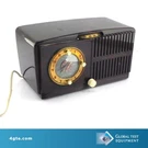 Ge Model 515F Plastic Table Tube Alarm Clock Radio Circa 1951. Fixed Price $40.00.