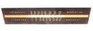 Vintage Philco 51-1731 Radio Part: Graphic Station Glass 14 & 5/8" X 3". Fixed Price $35.00.