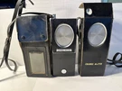 Lot Of 2 Untested Channel Master Radio In Leather Case Model 6553 Sanyo Electric. Fixed Price $40.00.