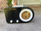 Vintage Fada Bullet Style Crosley Radio Cassette 2 Streamline Deco. Fixed Price $35.00.