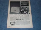 1963 Sony Am/fm Portable Radio And Mico Tv Vintage TFM-951 5-303W. Fixed Price $11.49.