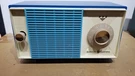 General Electric Am Table Top Radio Model T126 - Painted Blue No Cord. Fixed Price $30.00.