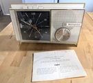 Vintage Westinghouse Am Alarm Clock Radio W/ Manual Honey Tan White - Needs Tube. Fixed Price $59.99.