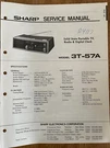Sharp 3T-57A Solid State Portable Tv Radio Clock Original Service Repair Manual. Fixed Price $24.94.