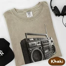 Vintage Boombox Radio T-shirt, Retro Hip Hop Music Comfort Colors Graphic Tee. Fixed Price $25.99.