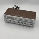 Vintage Soundesign 3969-A Stereo Alarm Clock Woodgrain Radio Am/fm Works. Fixed Price $30.00.
