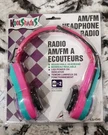Vtg Retro Koolshades Alaron Am/fm Pink, Teal & Purple Headphone Radio Nip - Read. Fixed Price $24.99.