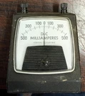Vintage General Electric Type DW-91 Dc Milliammeter 0-500MA Panel Gauge. Fixed Price $39.99.