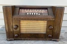 Antique Firestone Air Chief 4-A-23 "intercepter" Wood Table Top Tube Radio Works. Fixed Price $125.00.