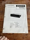 Sanyo Digital Clock Radio RM6600 Service Manual. Fixed Price $12.99.
