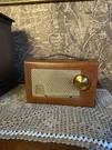 Vintage 1950S Philco D655-123 Leather Portable Tube Radio Brown Case- Powers On. Fixed Price $74.99.