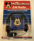 *new Vtg* Disney Mickey Mouse Am Radio W/ Headphones, Clip, Strap - Concept 2000. Fixed Price $16.69.