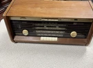 Vintage Table Top Stereo Philips B5X43A Made Holland Lights Up 22" 10". Fixed Price $225.00.