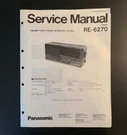 Panasonic RE-6270 Fm/am Table Radio Original Service Manual 1983. Fixed Price $9.99.