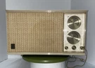 Vtg General Electric Radio Receiver Model 246A Am/fm Honey Beige Works. Fixed Price $28.95.